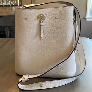 Kate spade creamy white bucket handbag
